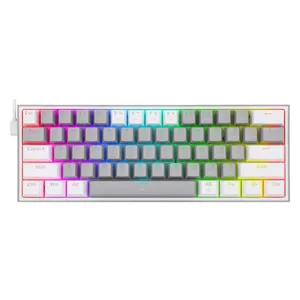کیبورد گیمینگ ردراگون مدل K617 FIZZ، سوییچ مکانیکال قرمز، Tenkeyless، نورپردازی RGB