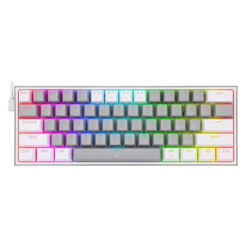 کیبورد گیمینگ ردراگون مدل K617 FIZZ، سوییچ مکانیکال قرمز، Tenkeyless، نورپردازی RGB کیبورد گیمینگ ردراگون مدل K617 FIZZ، سوییچ مکانیکال قرمز، Tenkeyless، نورپردازی RGB