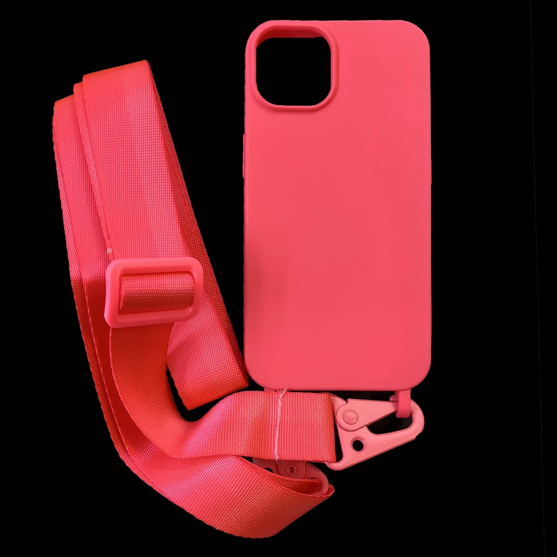 کاور مدل لندیارد مناسب برای گوشی موبایل اپل iphone 13 / 14 / 15 به همراه بند