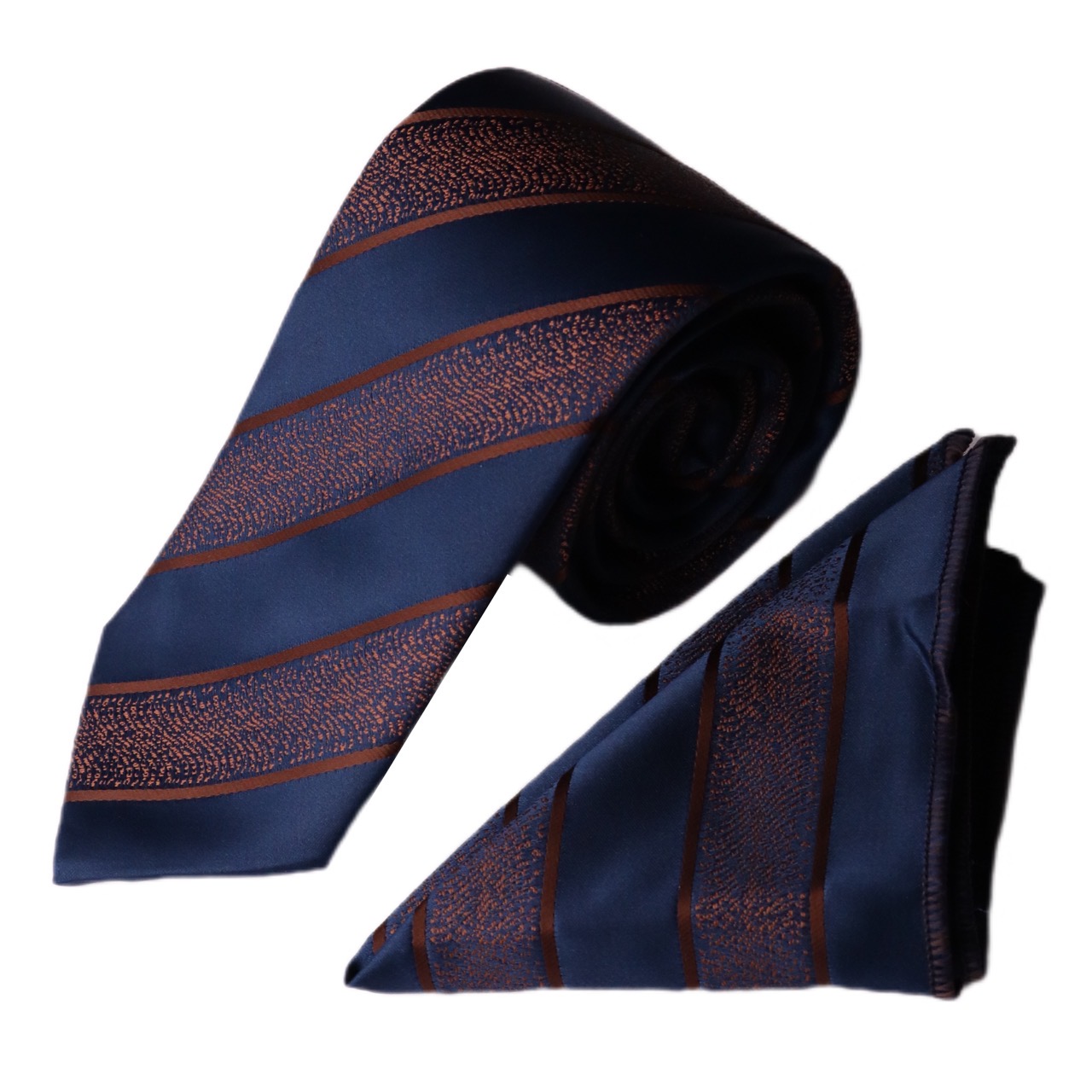 ست کراوات و دستمال جیب مردانه نسن مدل kj1