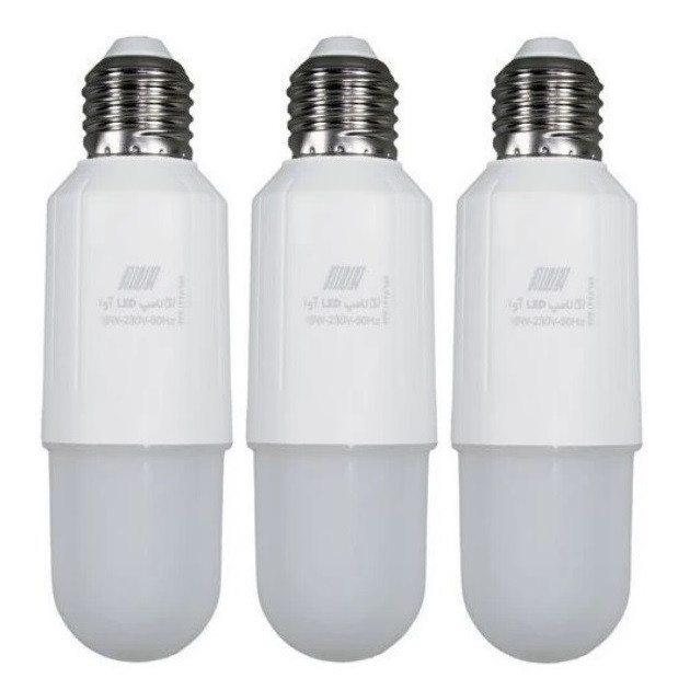 لامپ ال ای دی 6 وات آوا مدل هیراد پایه E27 مجموعه 3 عددی