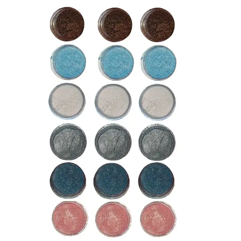 پودر کروم ناخن مدل 4008.289.407.4005.430.4012.4011 بسته 18 عددی