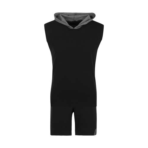 ست تاپ کلاهدار و شلوارک مردانه باینت مدل 111-1