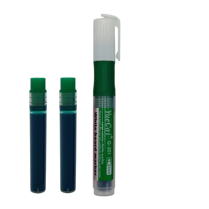 ماژیک وایت برد یوکای مدل Refillable کد G-201 به همراه 2 کارتریج یدک