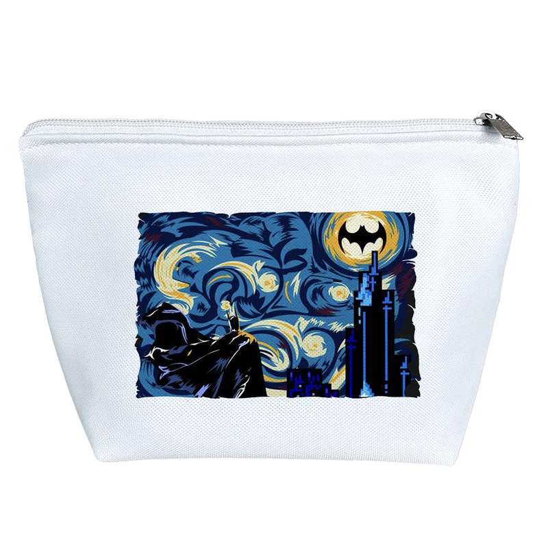 کیف لوازم آرایش دخترانه خندالو مدل بتمن و شب پرستاره ونگوگ کد 5163