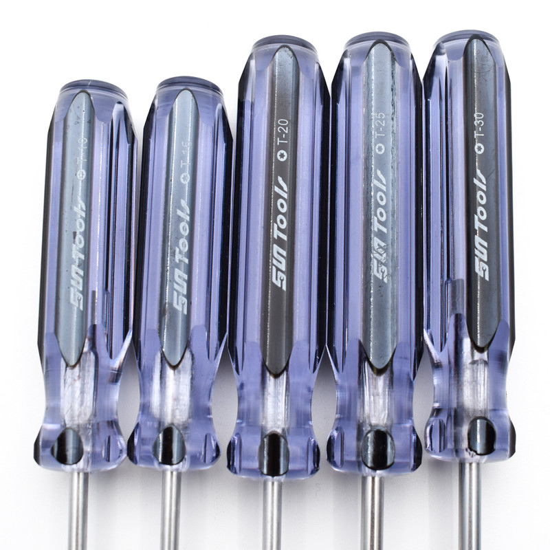 پیچ گوشتی ستاره ای سان تولز مدل t500 بسته 5 عددی