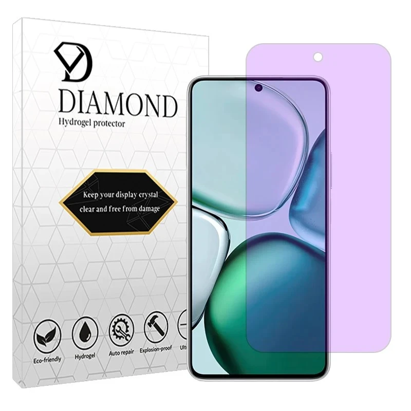 محافظ صفحه نمایش آنتی پرپل دیاموند مدل هیدروژلی مناسب برای گوشی موبایل آنر X9c Smart