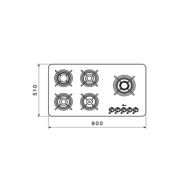 اجاق گاز صفحه ای بیمکث مدل 5086