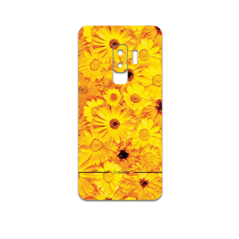 برچسب پوششی ماهوت مدل Yellow-Flower مناسب برای گوشی موبایل سامسونگ Galaxy S9 Plus