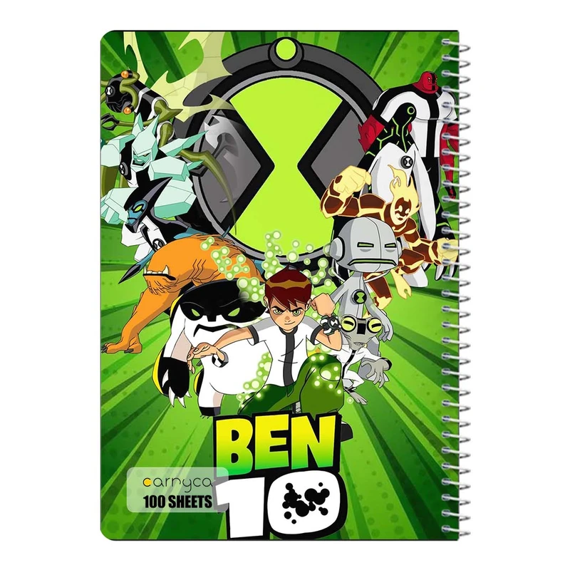 دفتر مشق 100 برگ سیمی کارنیکا طرح بن ۱۰ ben10 کد 59557