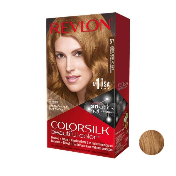 کیت رنگ مو رولون شماره 57 حجم  59.1 میلی لیتر رنگ قهوه ای خرمایی