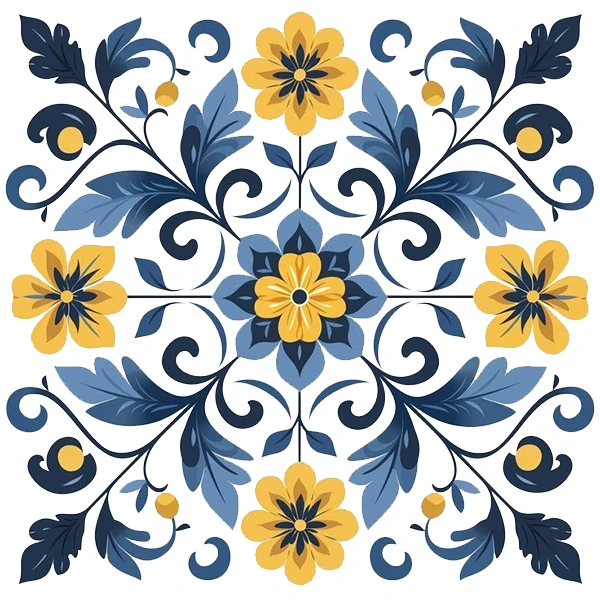 استیکر پارچه و لباس پاد آفرین طرح گل کد 3101