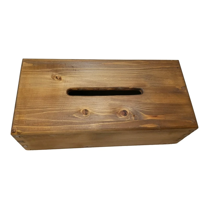 جعبه دستمال کاغذی مدل چوب روسی کد 02