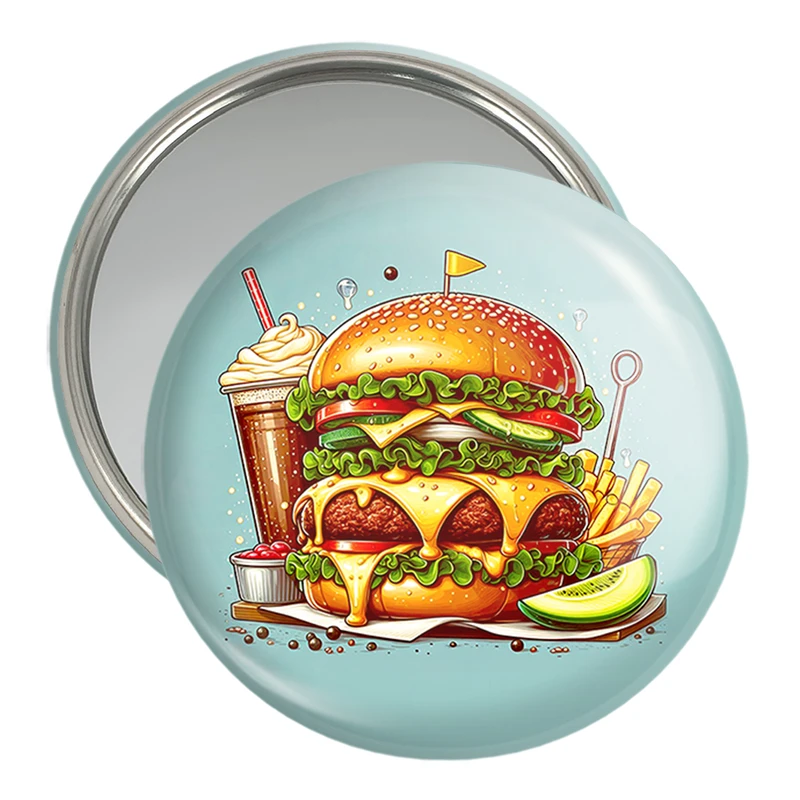 آینه جیبی خندالو مدل فست فود (Fast Food) کد 36570