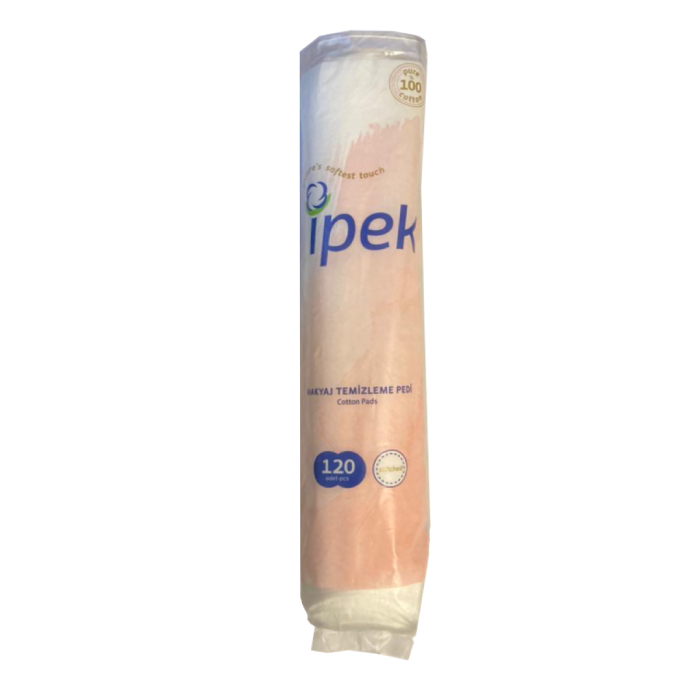 مراقبت پوست پد پاک کننده آرایش صورت ایپک مدل cotton بسته 120 عددی