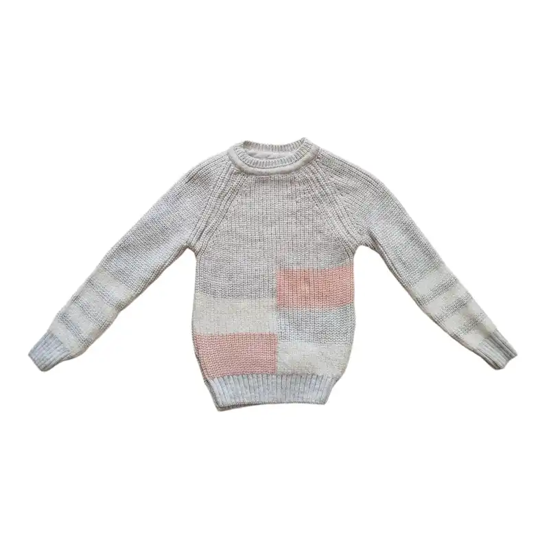 ست پلیور و شلوار بافت دخترانه مدل 10042