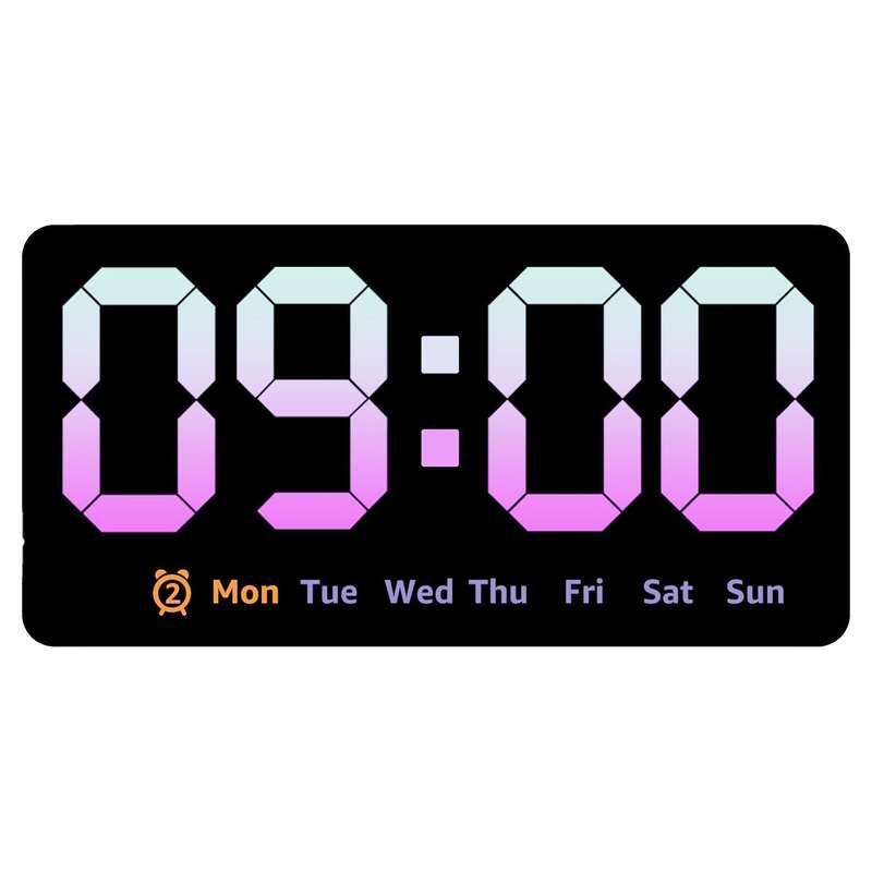 ساعت رومیزی دیجیتال مدل کنترل صوتی کد 5538