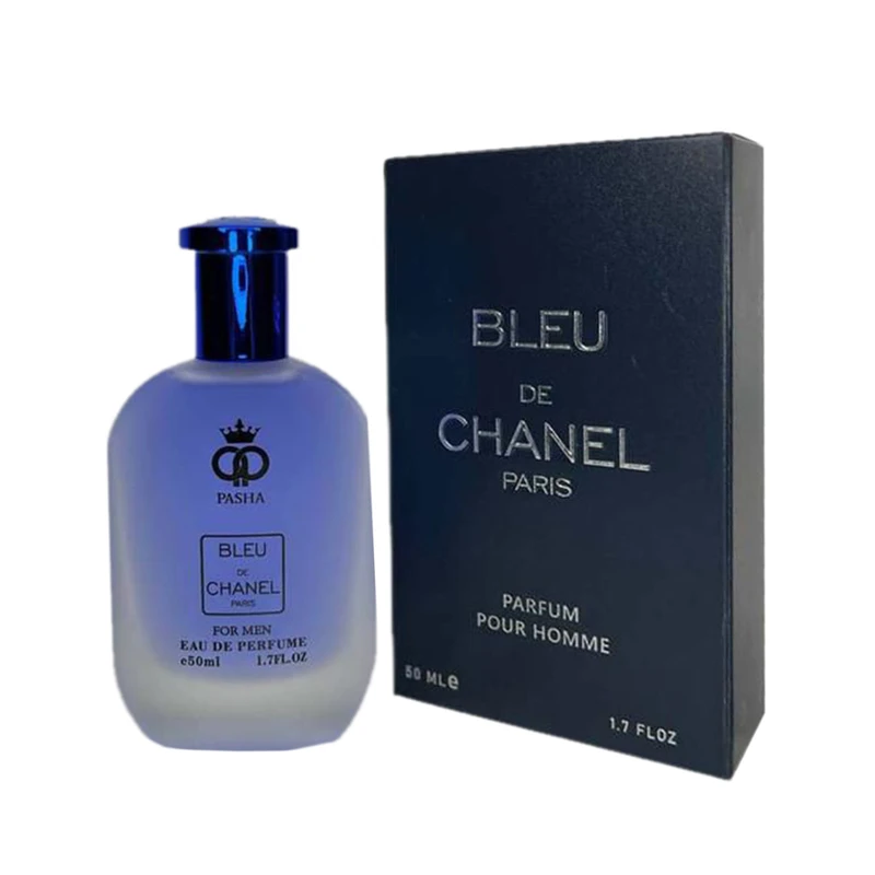 ادو پرفیوم مردانه پاشا مدل بلو شنل  حجم 50 میلی لیتر