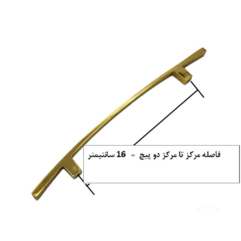 دستگیره کابینت و کمد مدل H160 بسته 5 عددی دستگیره کابینت و کمد مدل H160 بسته 5 عددی