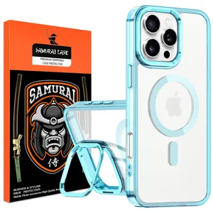 Samurai Crystal Stand Cover Suitable For Apple iPhone 16 Pro  Mobile Phone