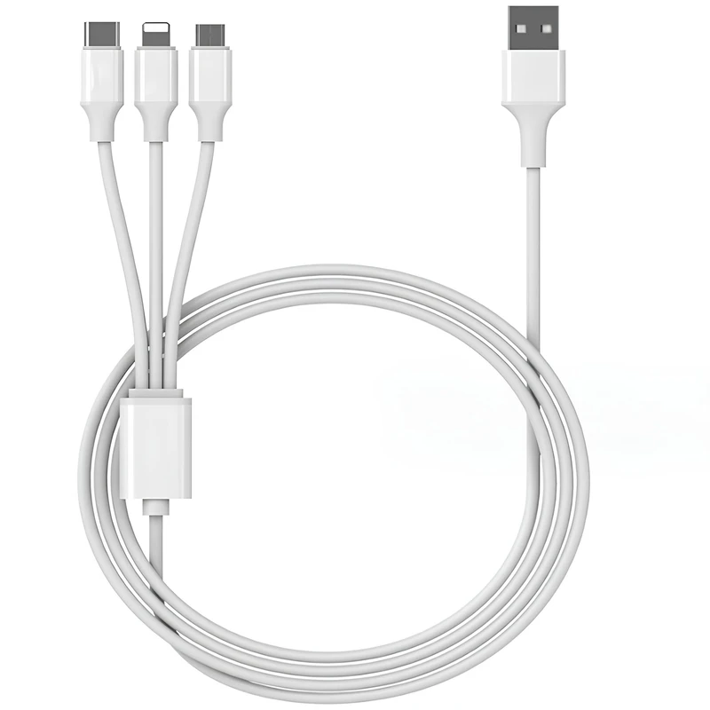 کابل تبدیل USB به microUSB-لایتنینگ-USB-C مدل UDC طول 1.2 متر کابل تبدیل USB به microUSB-لایتنینگ-USB-C مدل UDC طول 1.2 متر