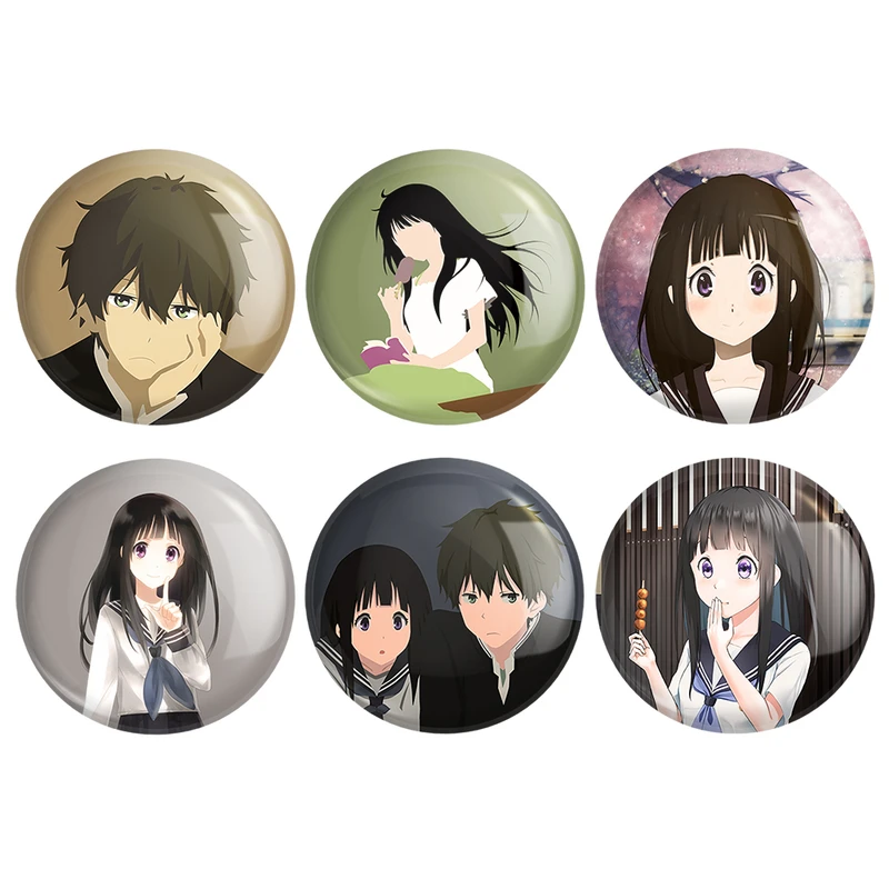 مگنت خندالو طرح انیمه هیوکا Hyouka کد 925A مجموعه 6 عددی
