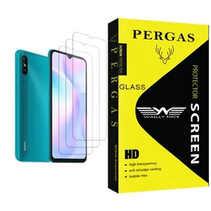 Waily Nice Pergas Glass MIX003 Screen Protector For Xiaomi Redmi 9A Pack Of 3