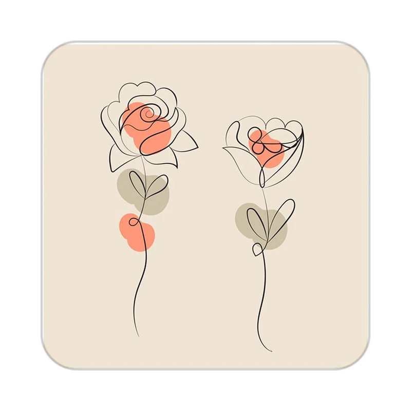 زیر لیوانی کاکتی طرح عاشقانه مدل mp40857