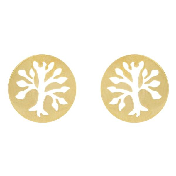 گوشواره طلا 18 عیار زنانه کانیار گالری کد GOA129