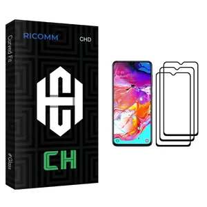 Ricomm CH glass Screen Protector For Samsung Galaxy A70 Pack Of 3