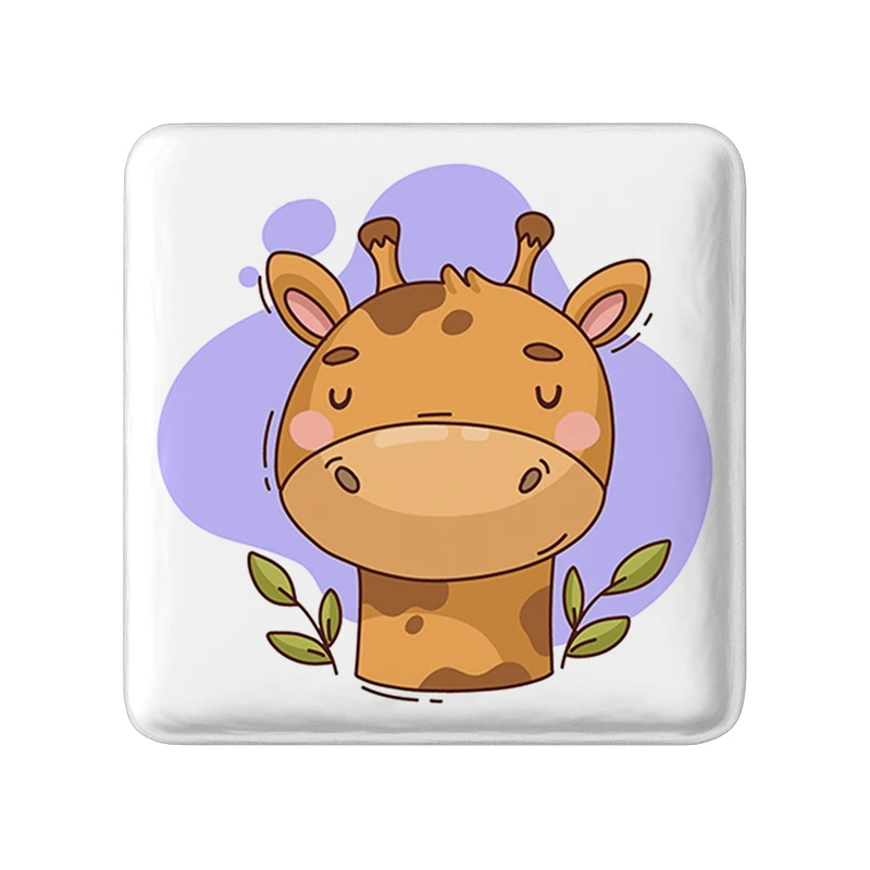 مگنت خندالو طرح زرافه حیوانات بامزه مدل مربعی کد 37167