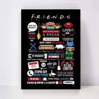 تابلو شاسی مدل Friends کد S-2174