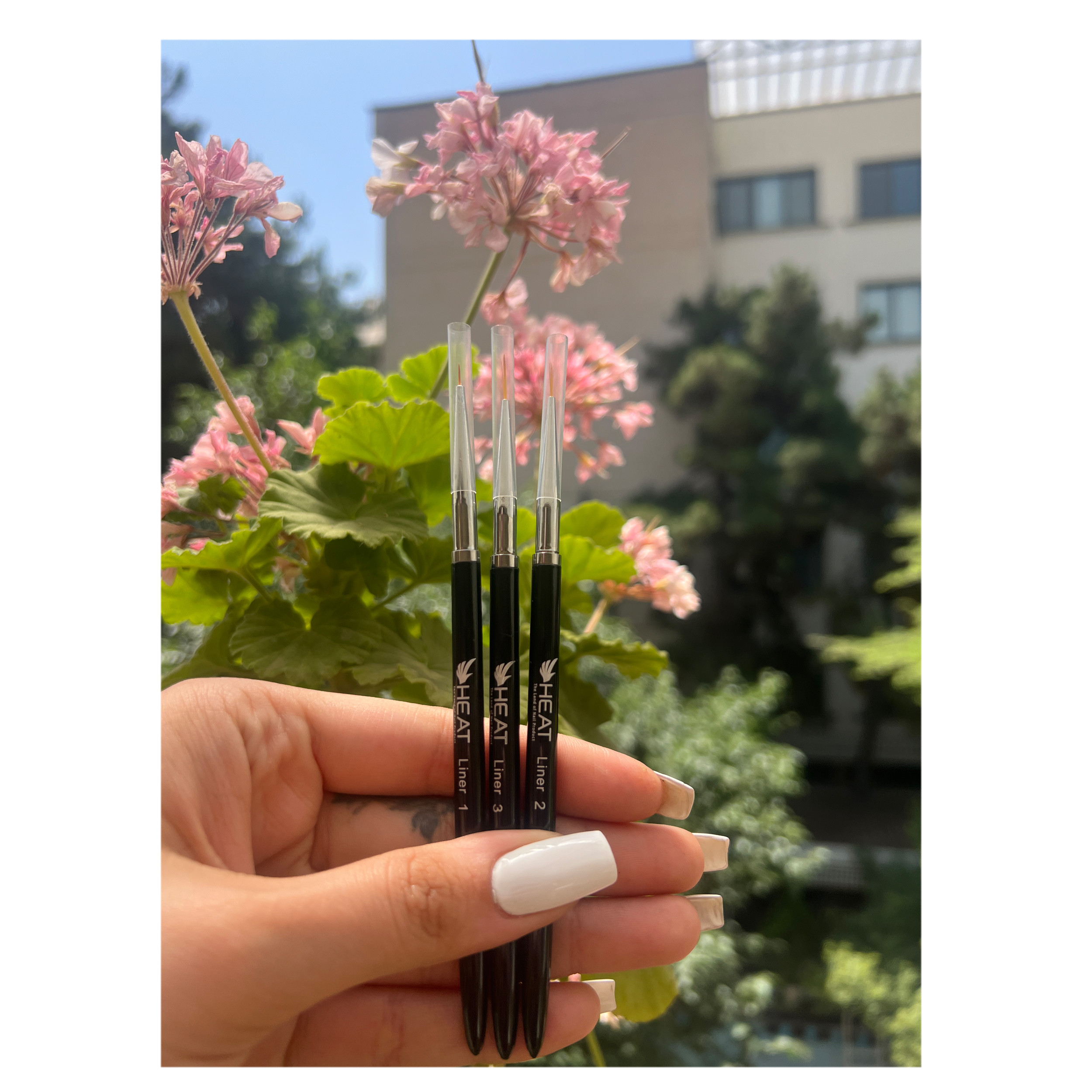 قلم موی طراحی ناخن هیت مدل 03 مجموعه 3 عددی