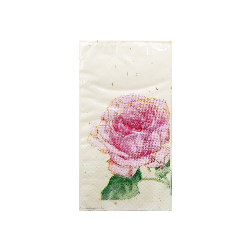 دستمال کاغذی جیبی 10 برگ طرح گل رز کد 1002