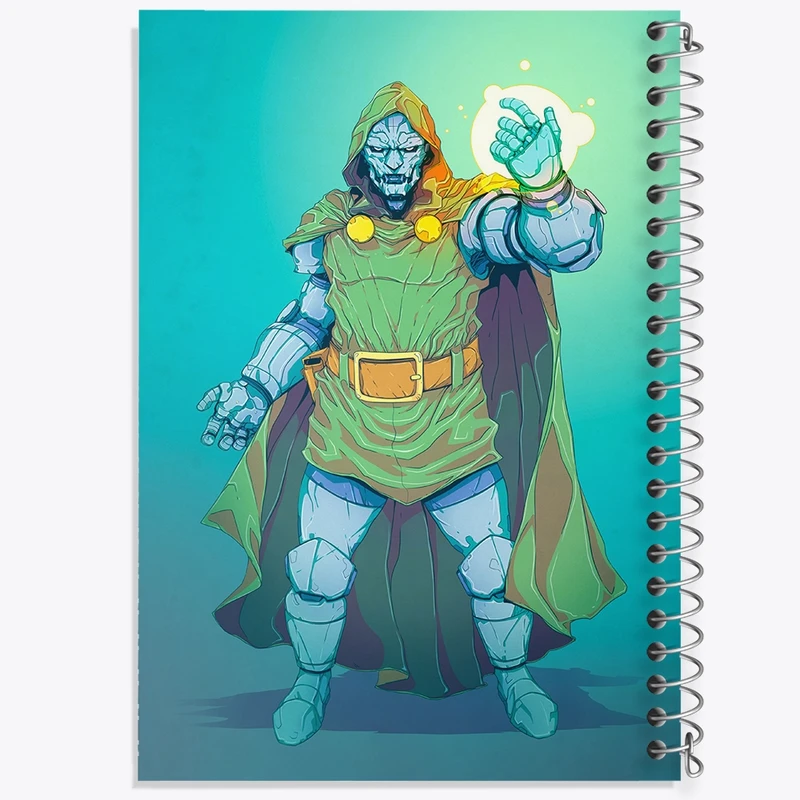دفتر مشق 100 برگ خندالو طرح Doctor Doom کد F229