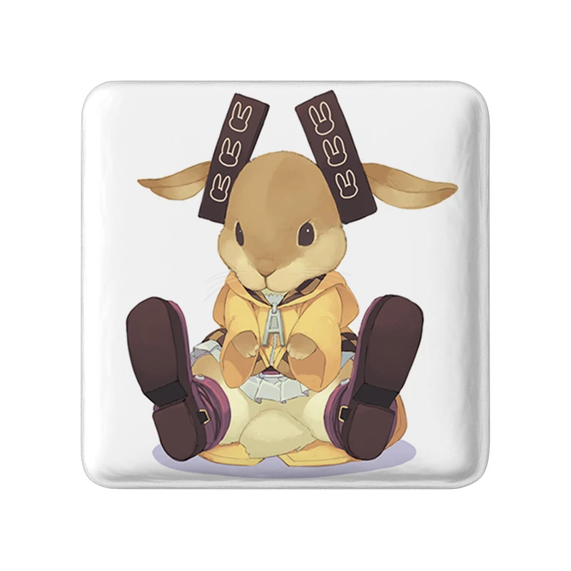 مگنت خندالو طرح انجو انیمه گلوله سیاه مدل مربعی کد 35866