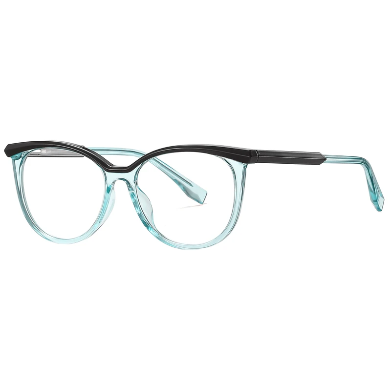 فریم عینک طبی گربه ای زنانه مدل TR3518C538-P81 مناسب برای صورت بیضی، قلب، گرد، لوزی، مثلث، مربع، مستطیل
