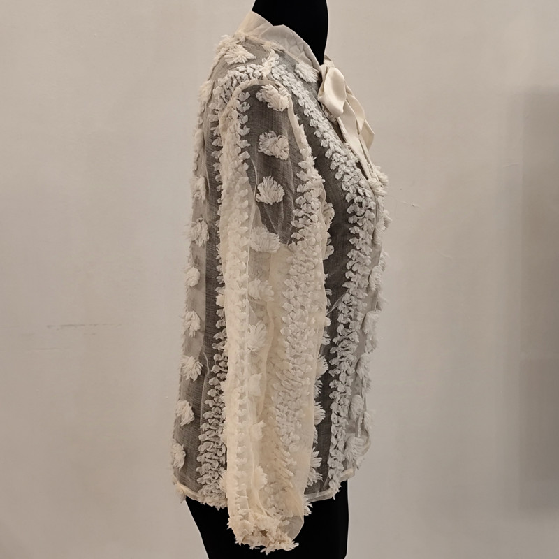 بلوز آستین بلند زنانه مدل توری مجلسی