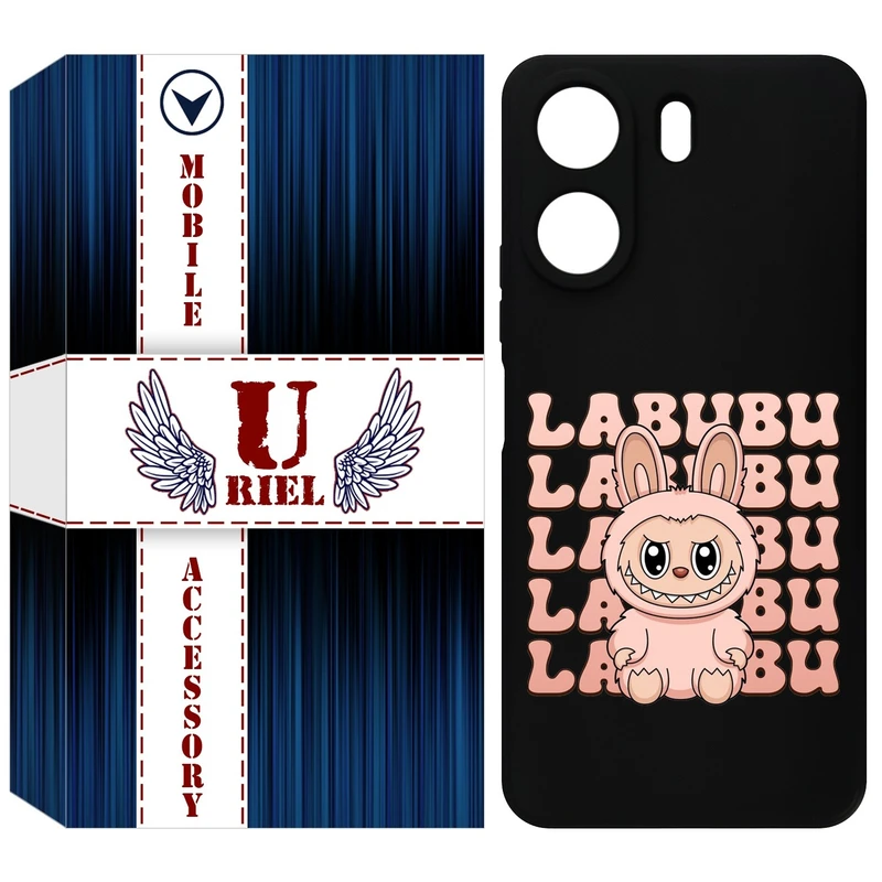 کاور یوریل قاب مدل KSH کد 133 طرح عروسک لبوبو مناسب برای گوشی موبایل شیائومی Redmi 13C 4G / Poco C65