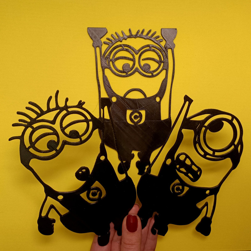 دیوارکوب طرح مینیون ها کد 88-13 مجموعه 3 عددی