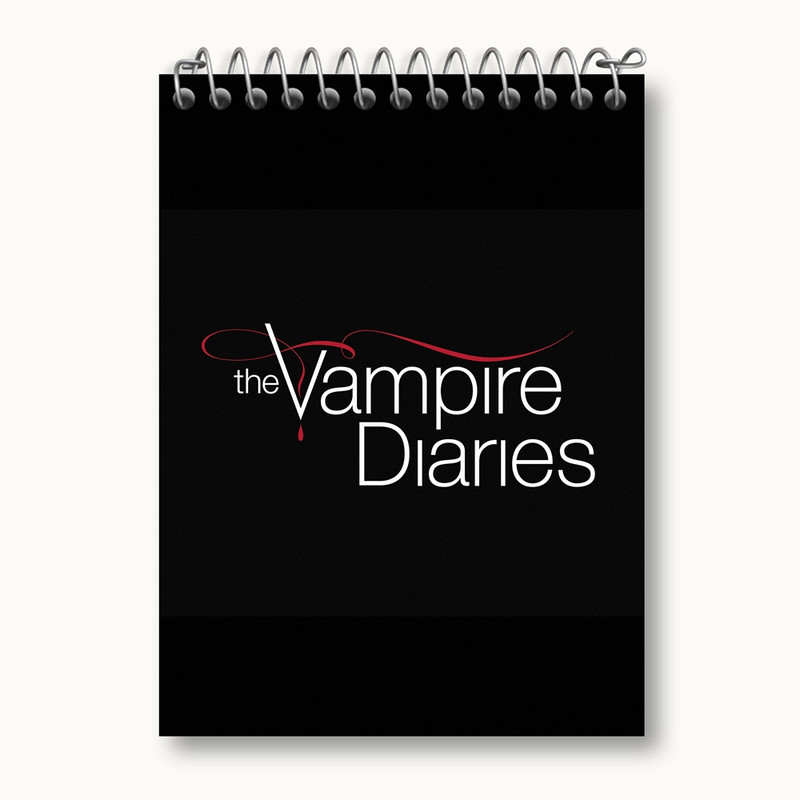 دفتر یادداشت 50 برگ خندالو مدل خاطرات یک خون آشام The Vampire Diaries کد 20245