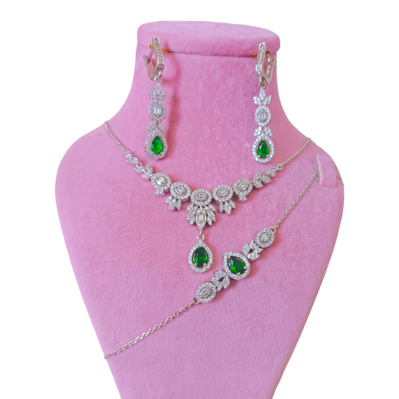 نیم ست نقره زنانه مدل البرنادو دوریکا