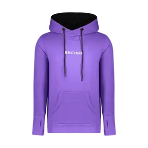هودی مردانه ان سی نو مدل کانگورویی رنگ بنفش