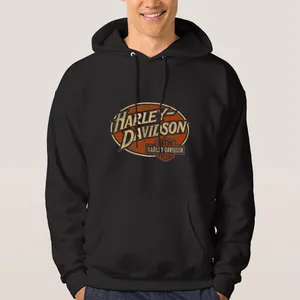 هودی مردانه مدل موتور سواری طرح HARLEY DAVIDSON کد BLK