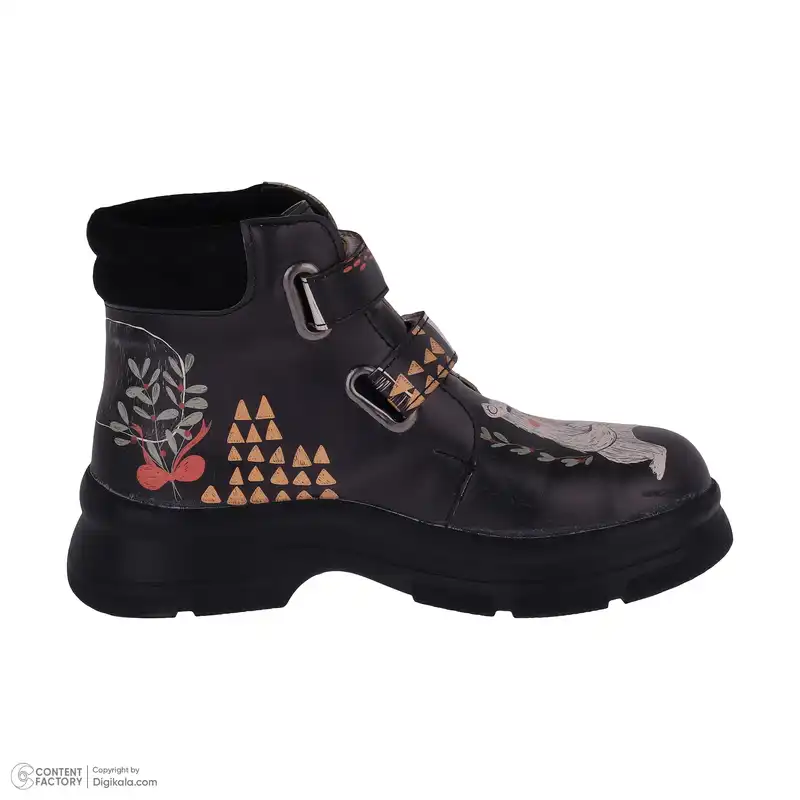 نیم بوت دخترانه دندی مدل dnd-vian08 طرح dancing bear