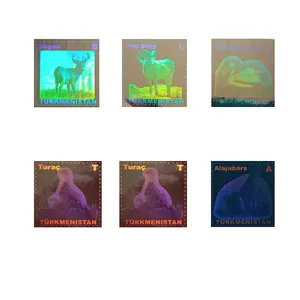 تمبر یادگاری مدل هولوگرام نقره ای مجموعه 6 عددی