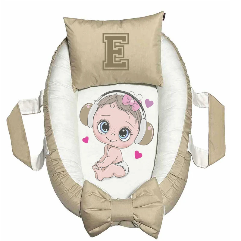 تشک غلت گیر نوزاد پاد آفرین مدل فانتزی طرح حرف E