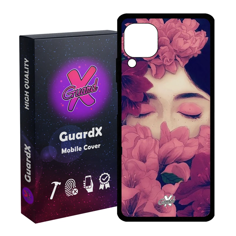 کاور گارد ایکس طرح Girl مدل Glass10027 مناسب برای گوشی موبایل هوآوی Nova 7i / Nova 6 SE / P40 Lite