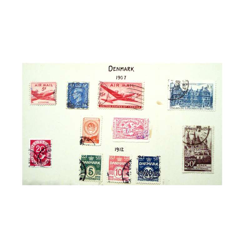 تمبر یادگاری مدل تاریخی دانمارک کد DS1980 مجموعه 11 عددی