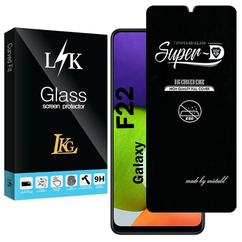 محافظ صفحه نمایش شیشه ای ال کا جی مدل SupD-Lk مناسب برای گوشی موبایل سامسونگ Galaxy f22